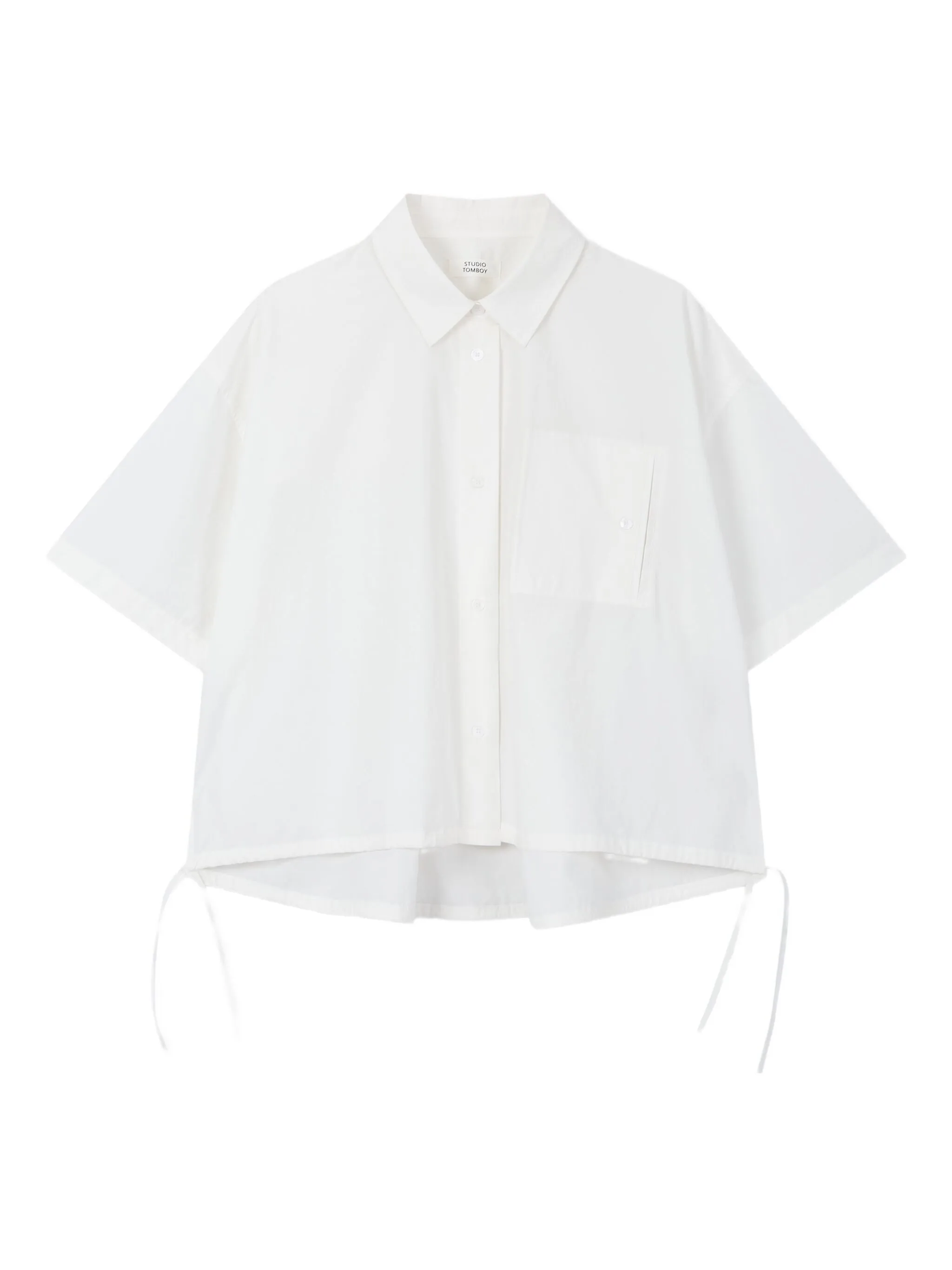 Укороченная рубашка с короткими рукавами Tomboy, белый
Укороченная рубашка с короткими рукавами Tomboy, белый