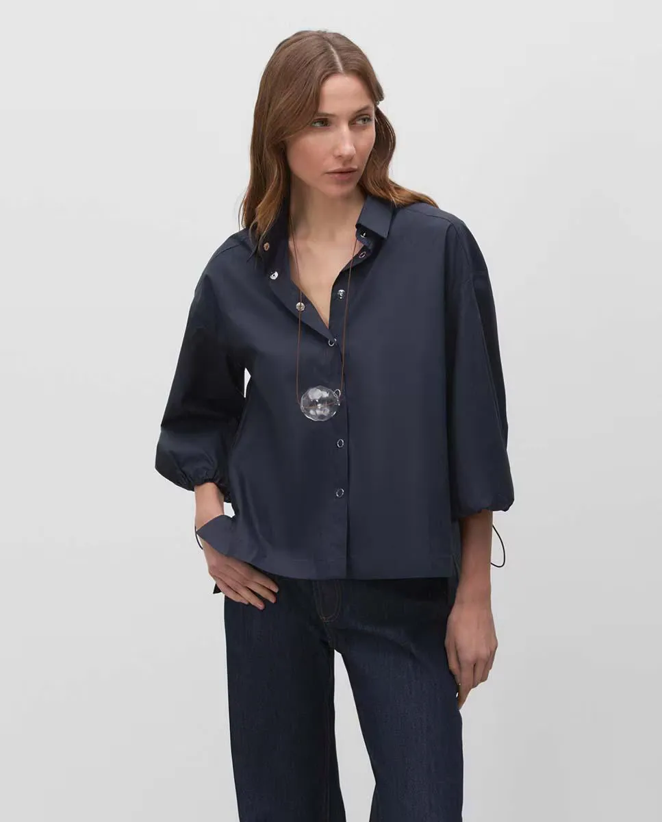 Женская рубашка свободного покроя с рукавами-фонариками Simorra, темно-синий
Женская рубашка свободного покроя с рукавами-фонариками Simorra, темно-синий