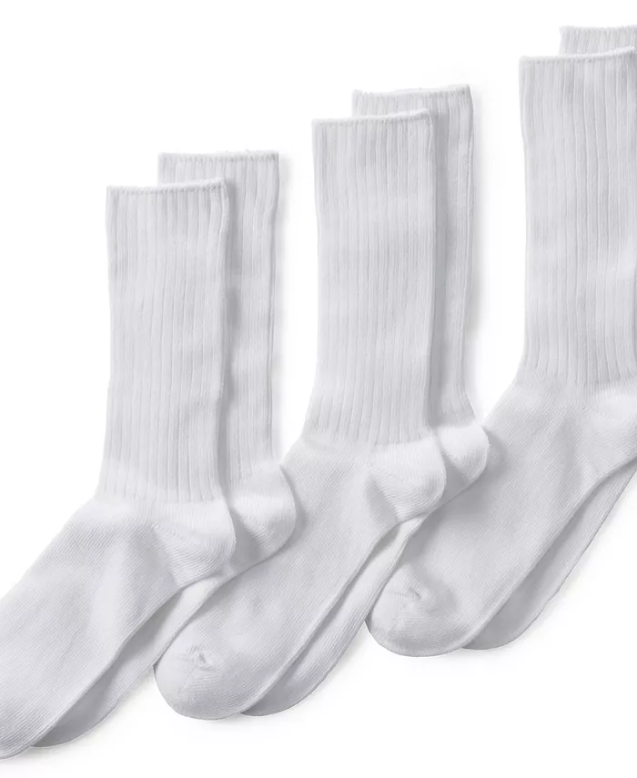 Мужские хлопковые носки Crew 3 пары Lands' End, белый
Мужские хлопковые носки Crew 3 пары Lands' End, белый