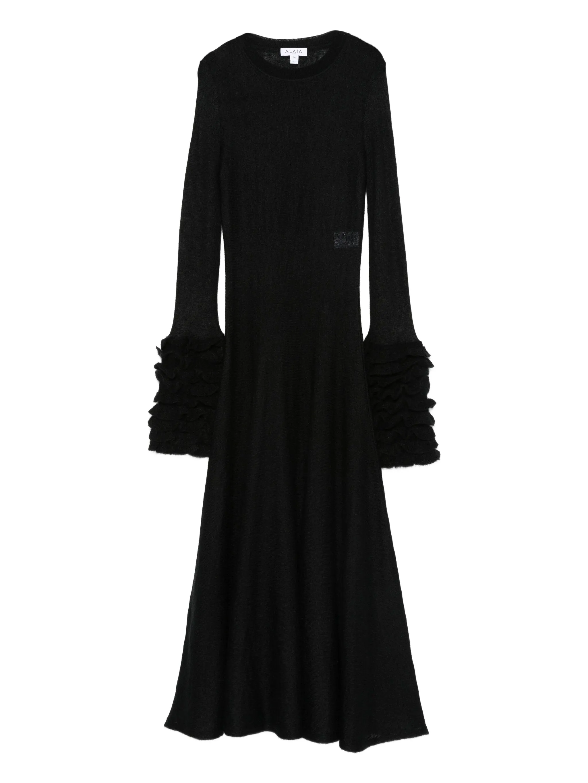 Платье миди с оборками Alaïa, черный
Платье миди с оборками Alaïa, черный