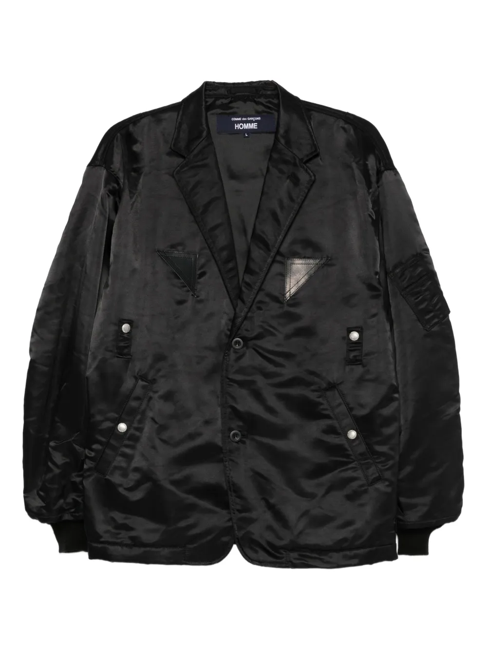 Однобортное пальто на пуговицах Comme des Garçons Homme, черный
Однобортное пальто на пуговицах Comme des Garçons Homme, черный