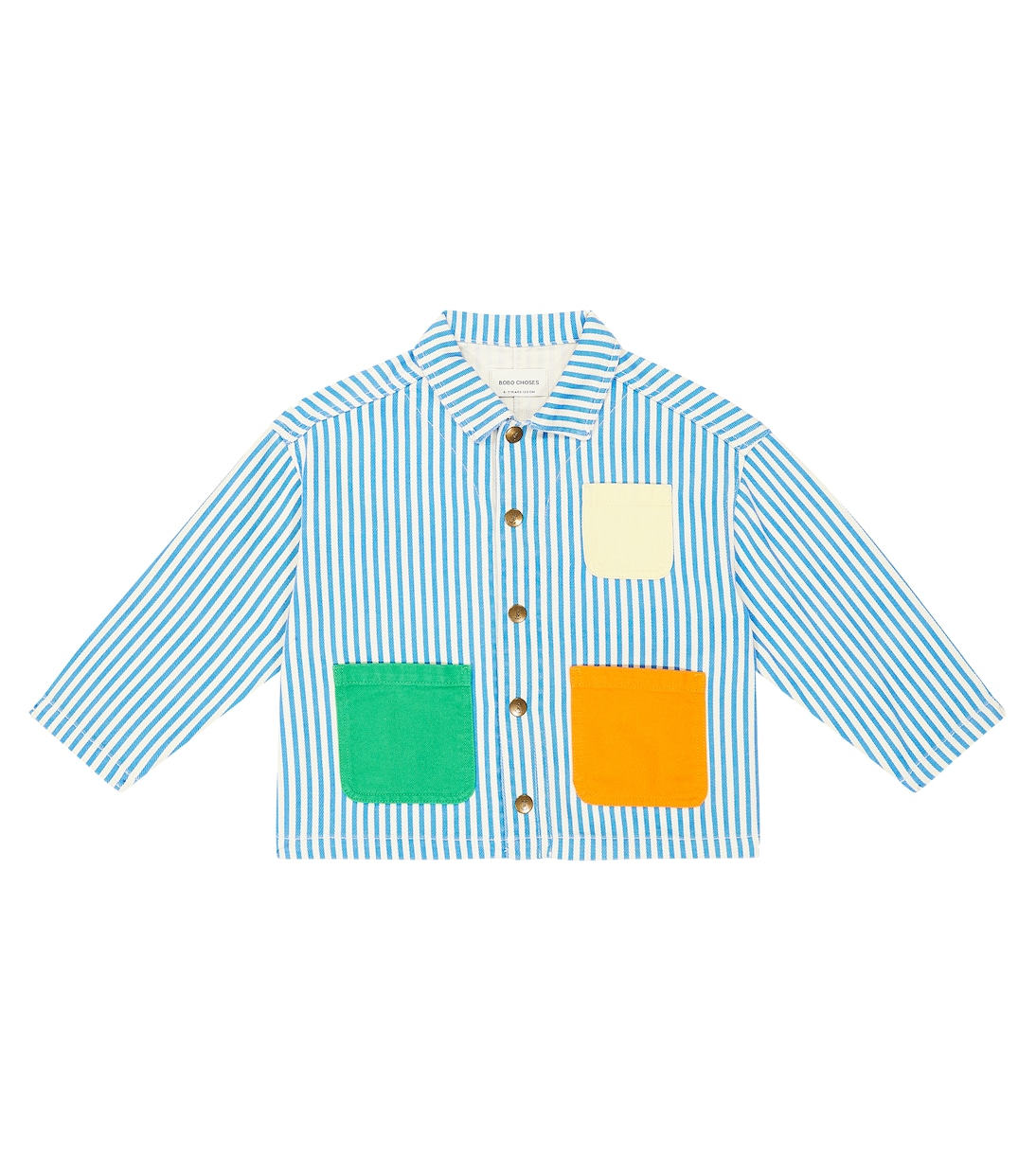 Полосатая хлопковая куртка Bobo Choses, синий
Полосатая хлопковая куртка Bobo Choses, синий