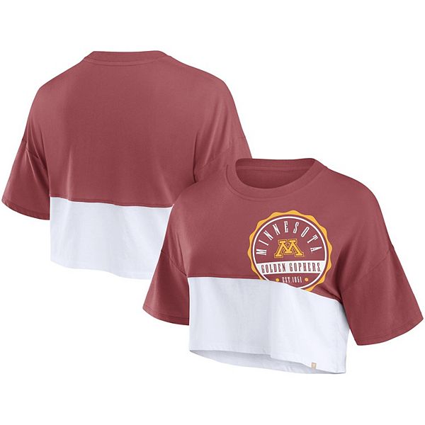 Женская оверсайз кроп-футболка minnesota golden gophers с цветными блоками и нашивкой в цветах maroon/white Fanatics Brands - White Label, Белый, Женская оверсайз кроп-футболка minnesota golden gophers с цветными блоками и нашивкой в цветах maroon/white F
Женская оверсайз кроп-футболка minnesota golden gophers с цветными блоками и нашивкой в цветах maroon/white Fanatics Brands - White Label, Белый, Женская оверсайз кроп-футболка minnesota golden gophers с цветными блоками и нашивкой в цветах maroon/white F