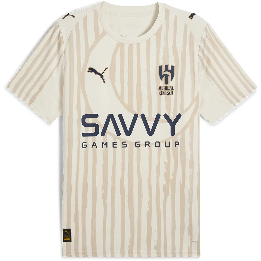 Футболка с коротким рукавом Puma Super AHSFC Al Hilal Replica home junior, бежевый 
Футболка с коротким рукавом Puma Super AHSFC Al Hilal Replica home junior, бежевый