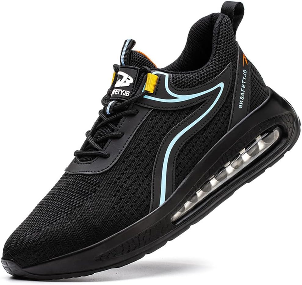 Мужские защитные кроссовки KYOESCAI с стальным носком и резиновой подошвой, водоотталкивающие трекинговые ботинки для работы, склада и активного отдыха, черный
Мужские защитные кроссовки KYOESCAI с стальным носком и резиновой подошвой, водоотталкивающие трекинговые ботинки для работы, склада и активного отдыха, черный