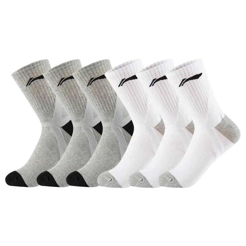 Набор из 3 пар носков LiNing Crew Socks Unisex., белый серый 6 pack
Набор из 3 пар носков LiNing Crew Socks Unisex., белый серый 6 pack