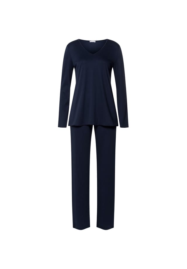 Пижама хлопок шелк Hanro, синий
Пижама хлопок шелк Hanro, синий