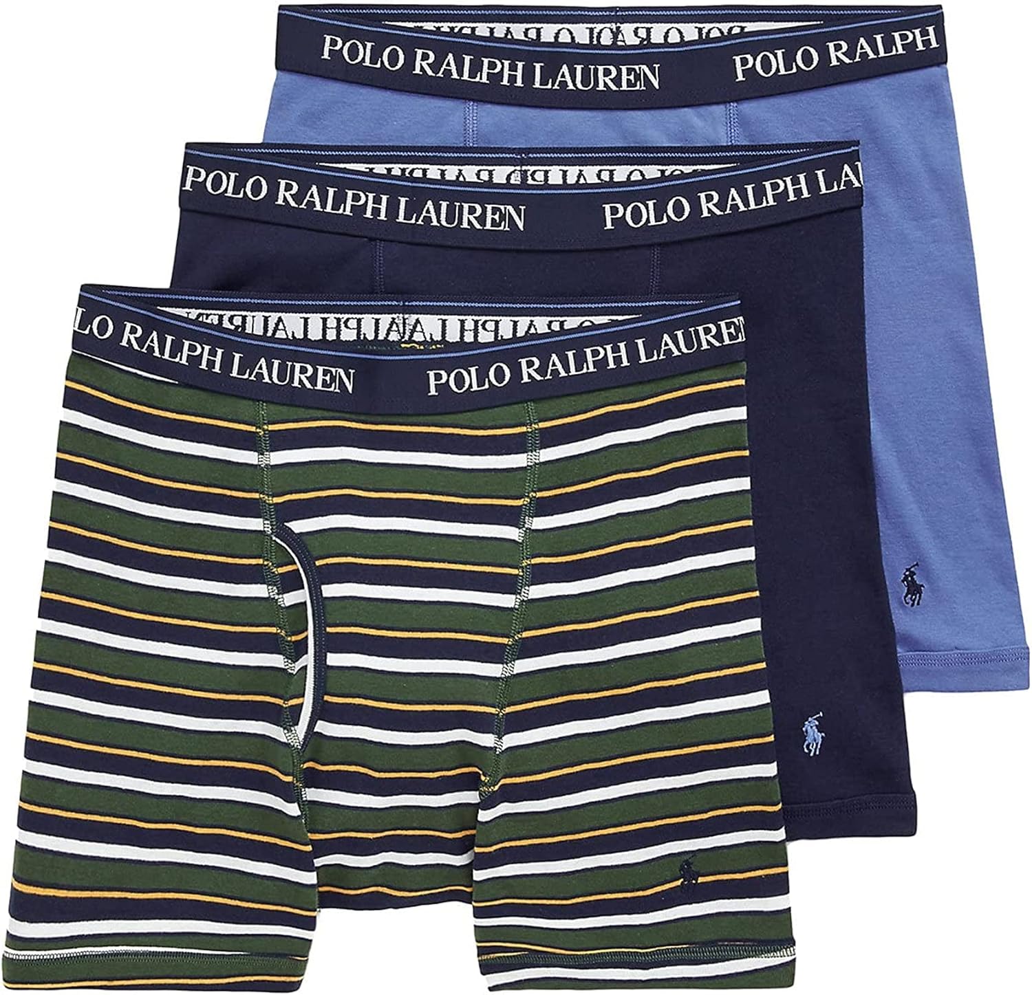 POLO RALPH LAUREN Мужские классические боксеры 3 шт с влагоотводящим эффектом, Green Stripe/Deep Blue/Cruise Navy
POLO RALPH LAUREN Мужские классические боксеры 3 шт с влагоотводящим эффектом, Green Stripe/Deep Blue/Cruise Navy