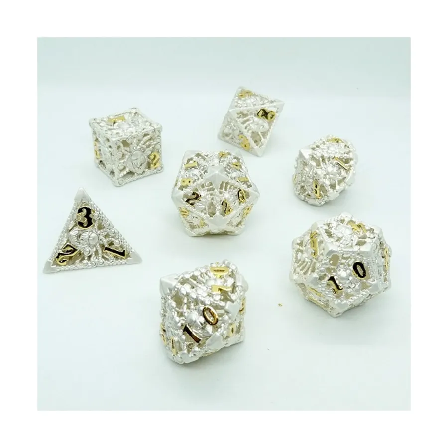 Полый металлический поликомплект Immaculate Beholden (7), Metal Dice (Chronicle Cards)
Полый металлический поликомплект Immaculate Beholden (7), Metal Dice (Chronicle Cards)