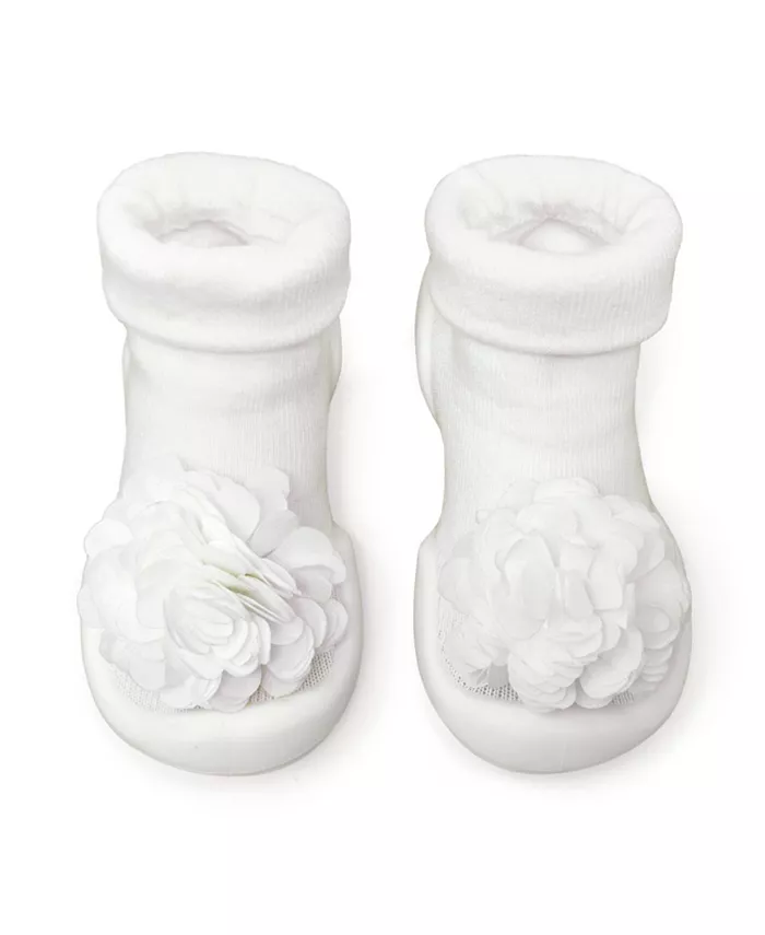 Первые пинетки-носочки для девочки Corsage - Snow Komuello, белый
Первые пинетки-носочки для девочки Corsage - Snow Komuello, белый