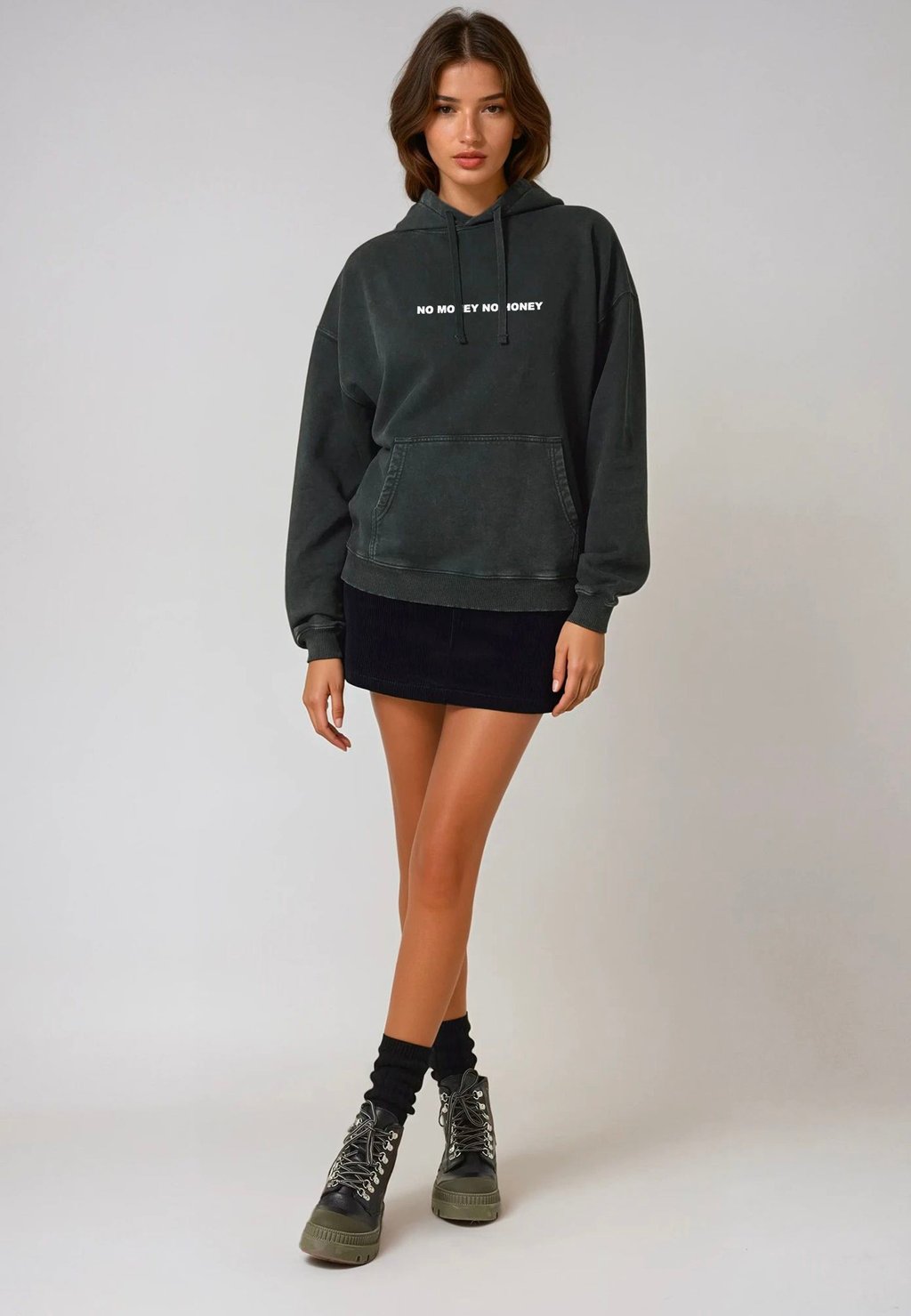 Толстовка NO MONEY NO HONEY EMBROIDERY UNISEX VINTAGE - Hoodie Mira Paris, цвет Black Denim 
Толстовка NO MONEY NO HONEY EMBROIDERY UNISEX VINTAGE - Hoodie Mira Paris, цвет Black Denim