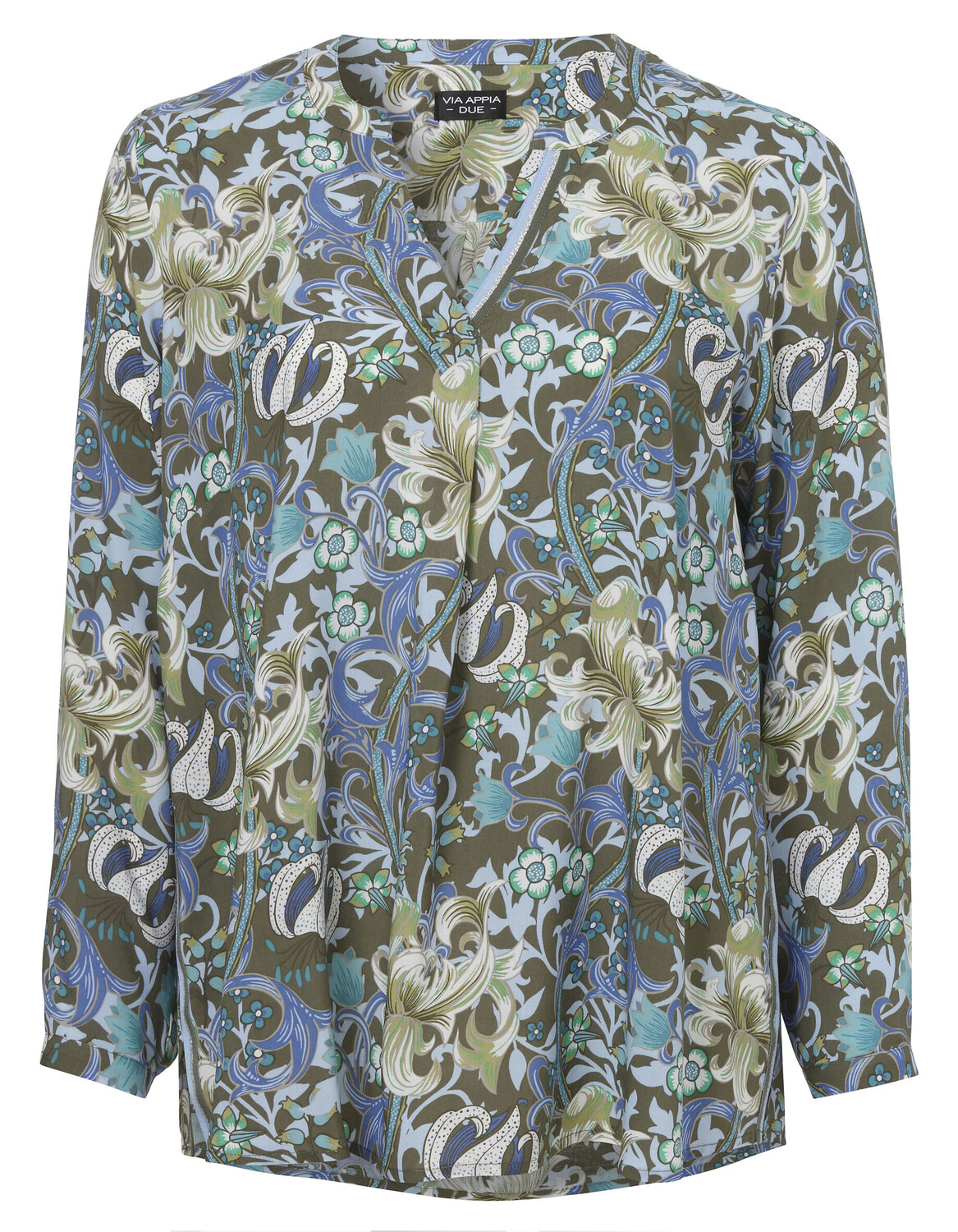 Блуза VIA APPIA DUE Feminine Schlupf mit floralem Allover Muster, цвет khaki multicolor
Блуза VIA APPIA DUE Feminine Schlupf mit floralem Allover Muster, цвет khaki multicolor
