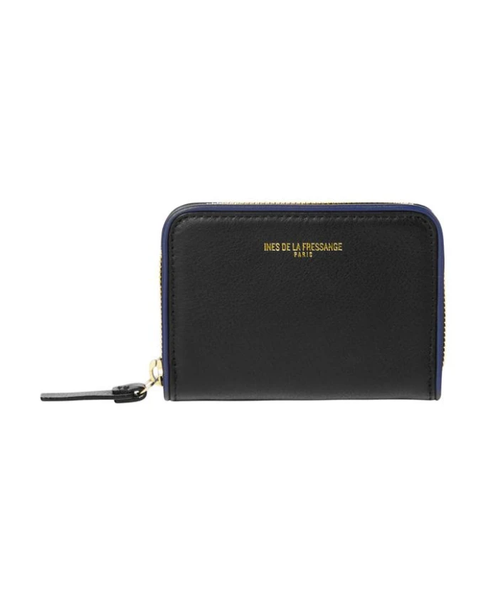 Кожаный кошелек Марсии Ines De La Fressange Paris, черный 
Кожаный кошелек Марсии Ines De La Fressange Paris, черный