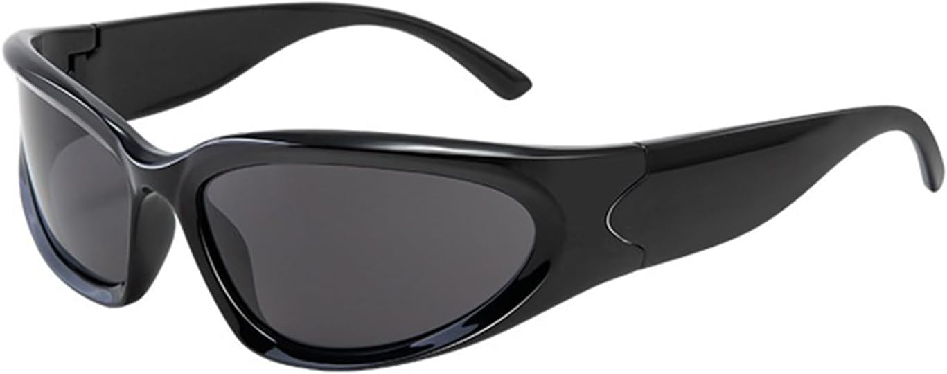 Солнцезащитные очки Y2K для женщин и мужчин - стильные футуристические очки с обтекаемой формой, защита от УФ-излучения UV400, спортивные солнцезащитные очки MILLEVIBE, Black | Black Mirror
Солнцезащитные очки Y2K для женщин и мужчин - стильные футуристические очки с обтекаемой формой, защита от УФ-излучения UV400, спортивные солнцезащитные очки MILLEVIBE, Black | Black Mirror