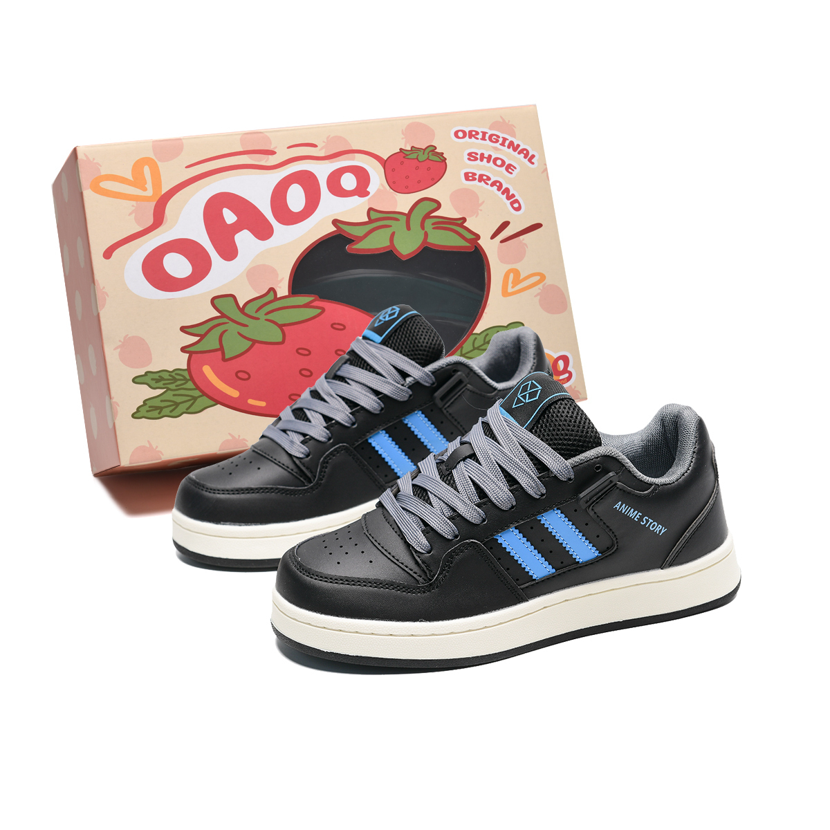 OAOQ Увеличение амортизации устойчивые к истиранию легкие нескользящие низкие скейтборд кроссовки унисекс синий черный, цвет Blue Black 
OAOQ Увеличение амортизации устойчивые к истиранию легкие нескользящие низкие скейтборд кроссовки унисекс синий черный, цвет Blue Black