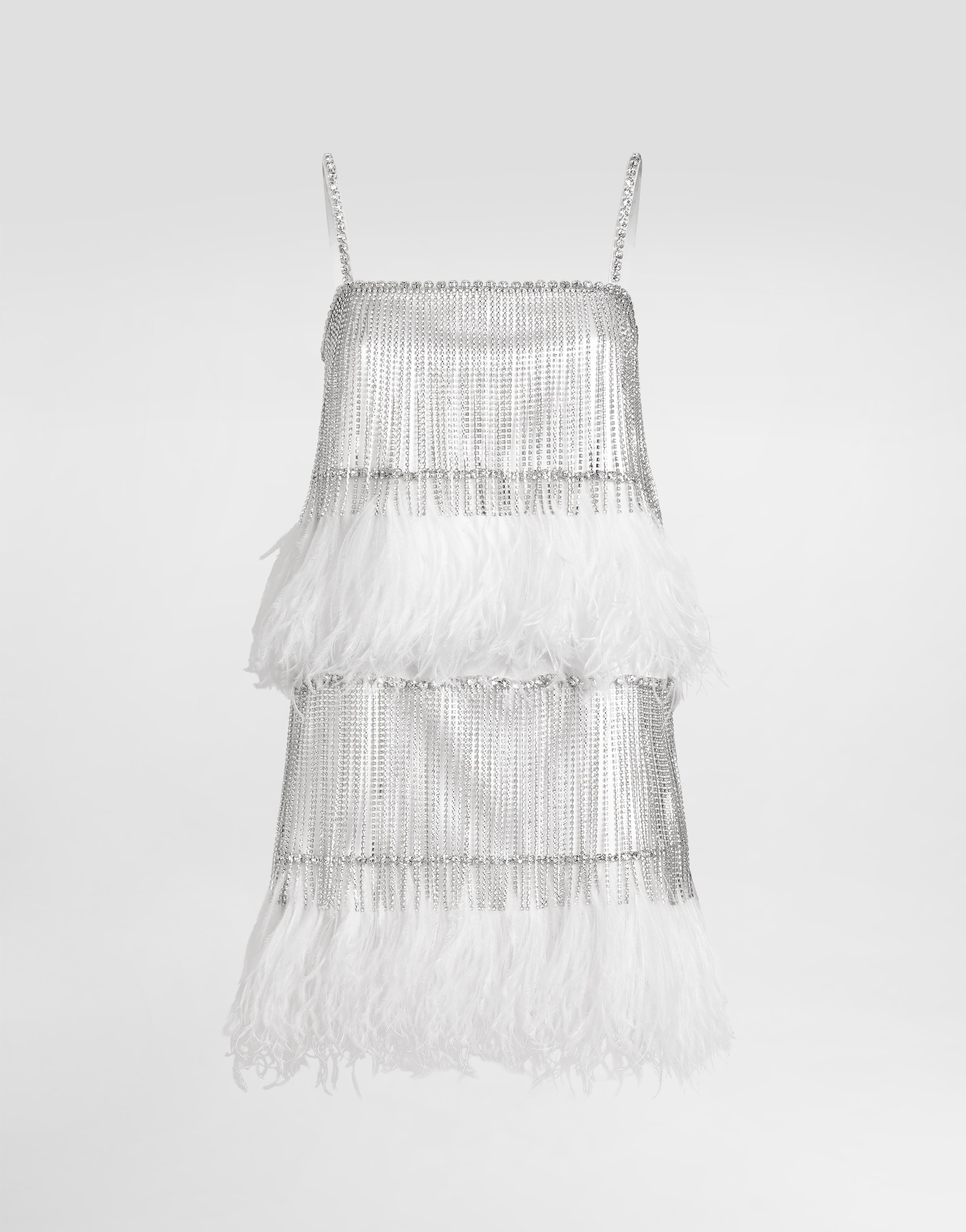 Атласное платье с перьями Dolce & Gabbana, кристалл
Атласное платье с перьями Dolce & Gabbana, кристалл