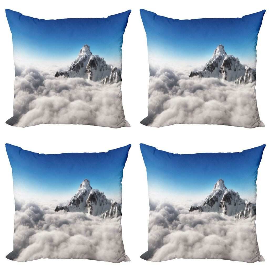 ABAKUHAUS Mountain Набор чехлов для подушек (4 предмета), Mountain Sunny Sky, современная двусторонняя цифровая печать, 60 см x 60 см, бело-синий
ABAKUHAUS Mountain Набор чехлов для подушек (4 предмета), Mountain Sunny Sky, современная двусторонняя цифровая печать, 60 см x 60 см, бело-синий