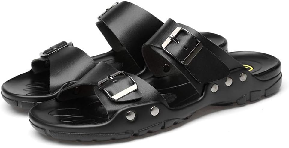 Мужские летние повседневные кожаные сандалии с открытым носком, деловые, дышащие, противоскользящие, износостойкие, прочные пляжные шлепанцы Asifn, черный
Мужские летние повседневные кожаные сандалии с открытым носком, деловые, дышащие, противоскользящие, износостойкие, прочные пляжные шлепанцы Asifn, черный