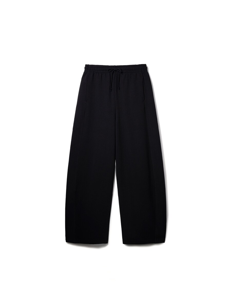 Широкие брюки Bershka, черный
Широкие брюки Bershka, черный