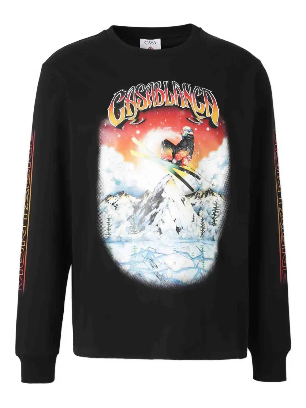 Футболка с принтом и длинными рукавами Casablanca, черный
Футболка с принтом и длинными рукавами Casablanca, черный