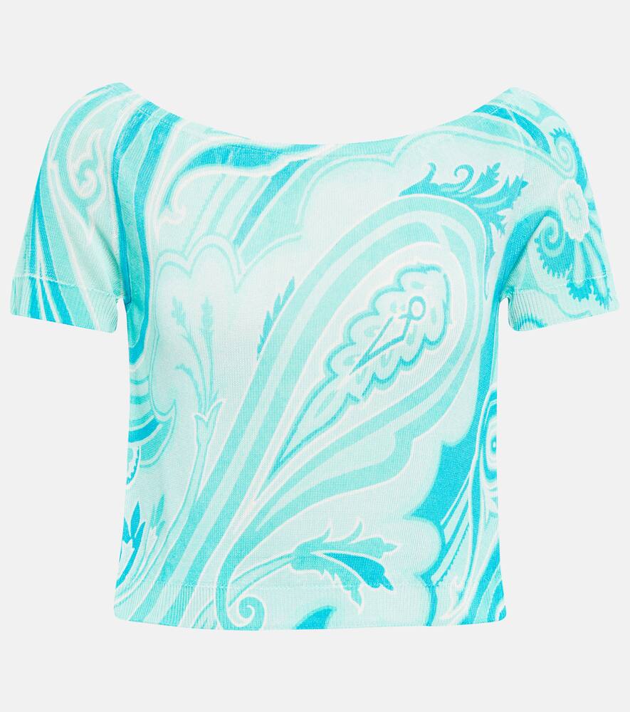 Джерси топ с жаккардовым узором Etro
Джерси топ с жаккардовым узором Etro