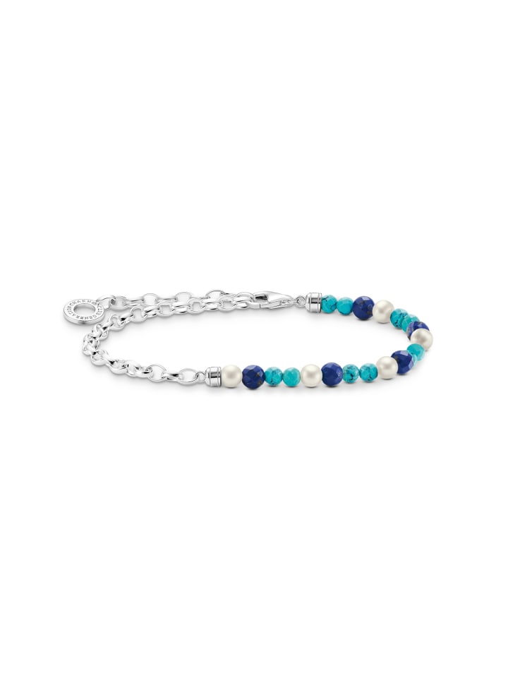 Thomas Sabo Браслет с синими камнями и жемчугом в серебряном, белом и синем цветах
Thomas Sabo Браслет с синими камнями и жемчугом в серебряном, белом и синем цветах