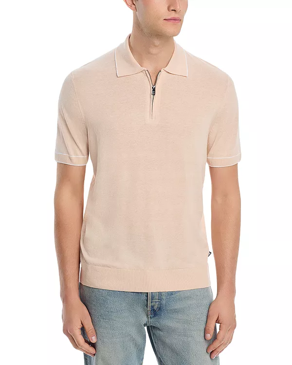 Вязаный поло-свитер из смесовой льняной ткани Boss, оранжевый
Вязаный поло-свитер из смесовой льняной ткани Boss, оранжевый