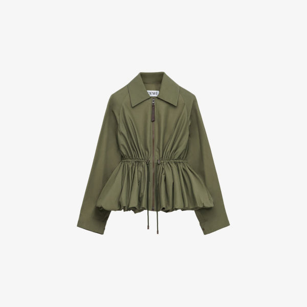 Куртка Loewe с кулиской на талии, хаки
Куртка Loewe с кулиской на талии, хаки