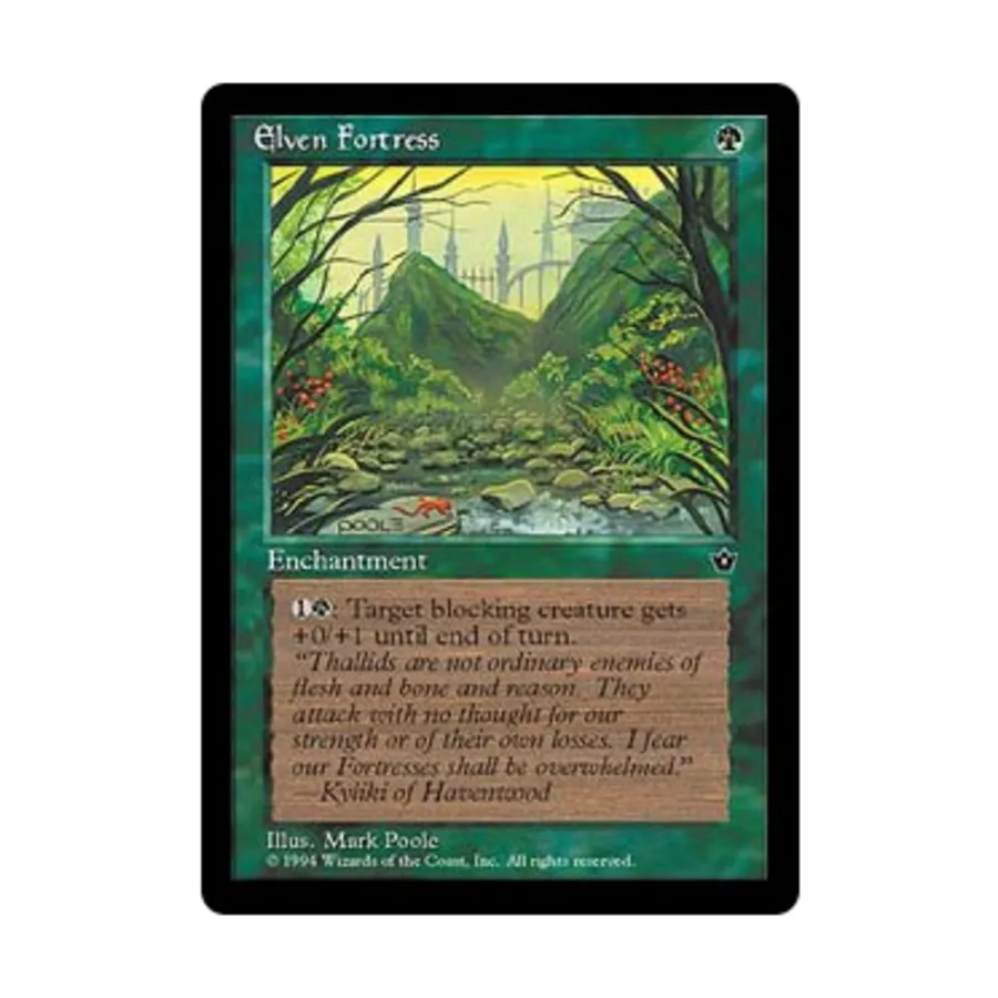 CCG Эльфийская крепость - Вер. 1 (С4), MTG - Fallen Empires 
CCG Эльфийская крепость - Вер. 1 (С4), MTG - Fallen Empires