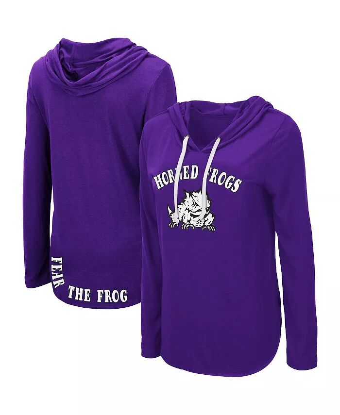 Женская фиолетовая футболка TCU Horned Frogs My Lover с капюшоном и длинными рукавами Colosseum
Женская фиолетовая футболка TCU Horned Frogs My Lover с капюшоном и длинными рукавами Colosseum