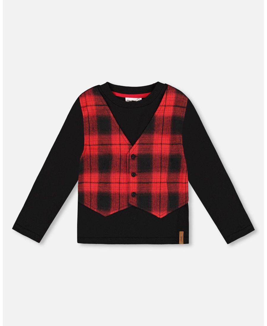 Детская футболка для мальчиков с клетчатым жилетом, красно-черная - для малышей/детей Deux par Deux, Red & black plaid, Черный, Детская футболка для мальчиков с клетчатым жилетом, красно-черная - для малышей/детей Deux par Deux, Red & black plaid
Детская футболка для мальчиков с клетчатым жилетом, красно-черная - для малышей/детей Deux par Deux, Red & black plaid, Черный, Детская футболка для мальчиков с клетчатым жилетом, красно-черная - для малышей/детей Deux par Deux, Red & black plaid
