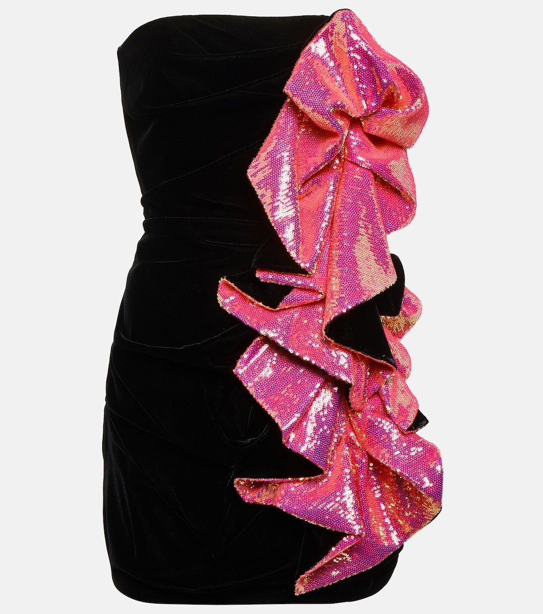 Мини-платье без бретелек с декором Alexandre Vauthier, черный
Мини-платье без бретелек с декором Alexandre Vauthier, черный