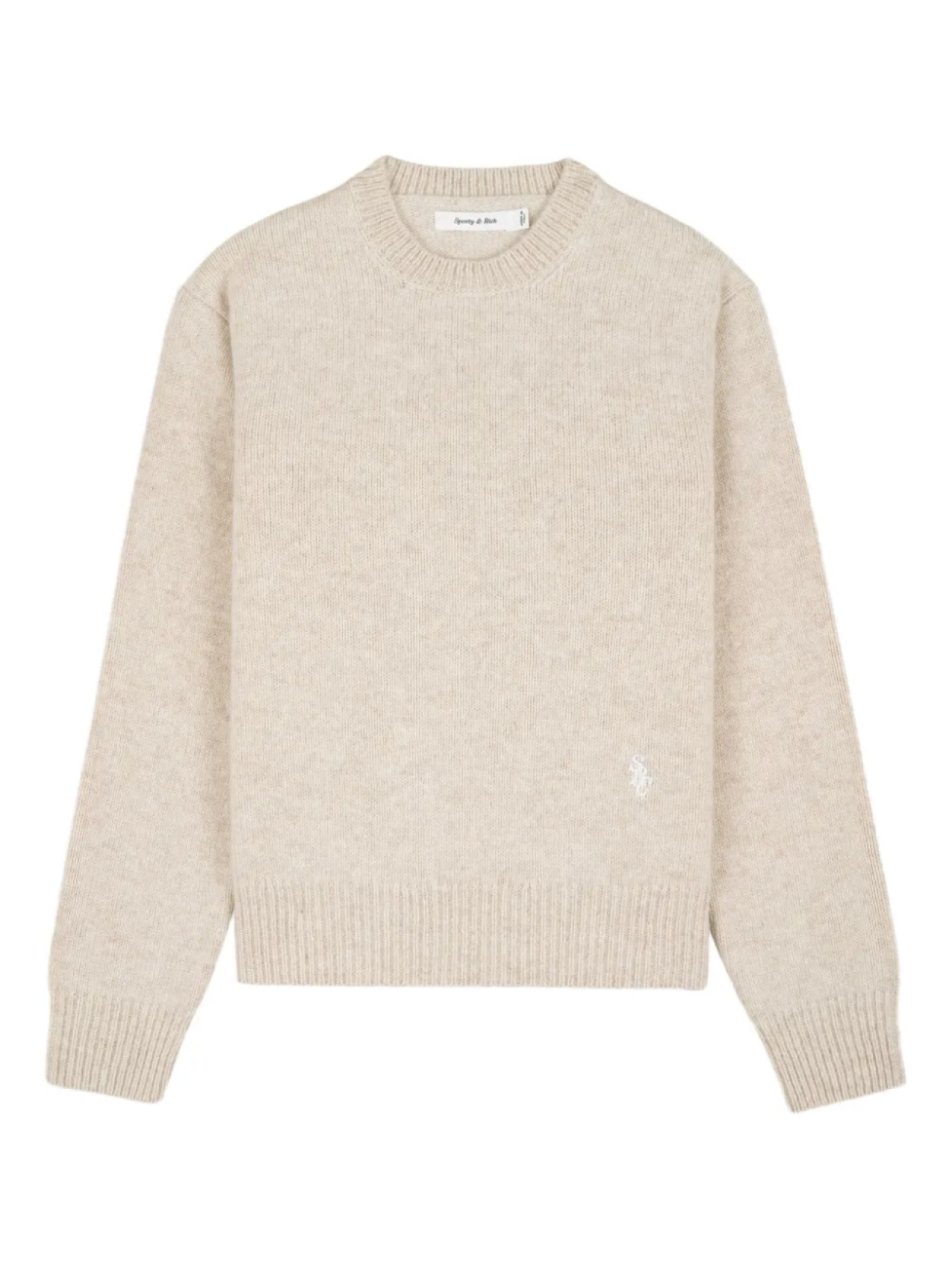Sporty & Rich свитер с вышитым логотипом, нейтральный
Sporty & Rich свитер с вышитым логотипом, нейтральный