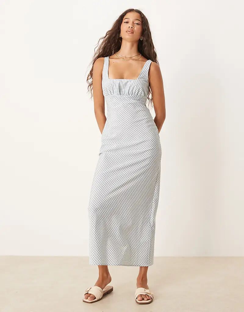 Платье миди ASOS DESIGN с квадратным вырезом в зеленую клетку
Платье миди ASOS DESIGN с квадратным вырезом в зеленую клетку