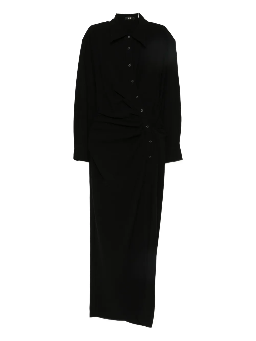 Драпированное платье на пуговицах Eleh, черный
Драпированное платье на пуговицах Eleh, черный