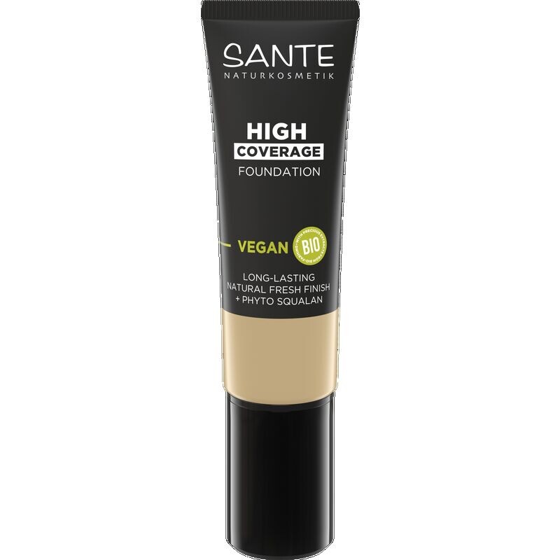 Тональный крем с высоким покрытием 02 Теплая слоновая кость Sante, 25 ml 
Тональный крем с высоким покрытием 02 Теплая слоновая кость Sante, 25 ml