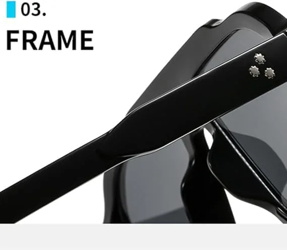 Солнцезащитные очки для мужчин и женщин - защита UV400 - прозрачные линзы Ocean с заклепками для занятий спортом на открытом воздухе и вождения QWBSER, Tyj-6
Солнцезащитные очки для мужчин и женщин - защита UV400 - прозрачные линзы Ocean с заклепками для занятий спортом на открытом воздухе и вождения QWBSER, Tyj-6