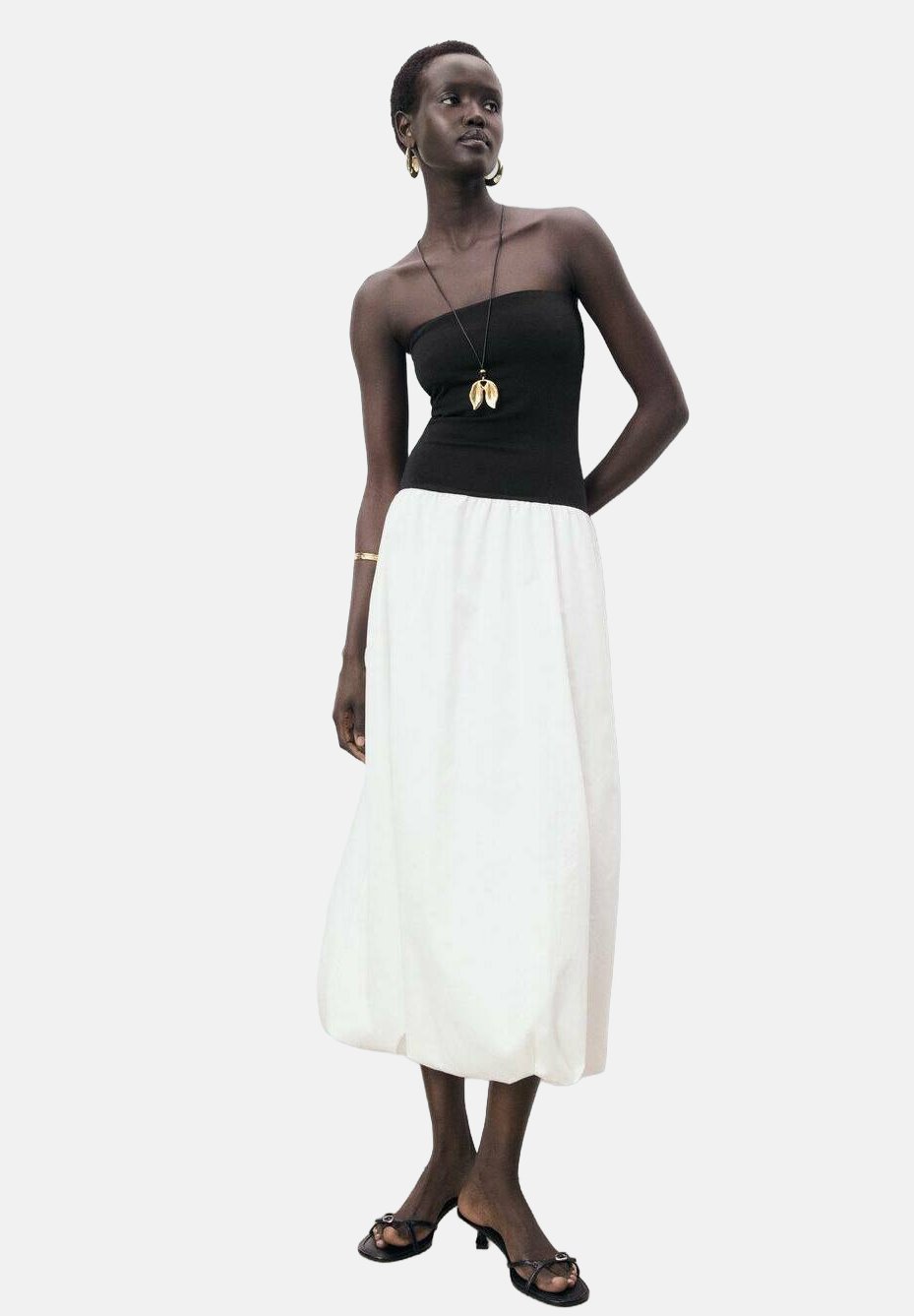 Повседневное платье STRAPLESS BALLON Mango, черный
Повседневное платье STRAPLESS BALLON Mango, черный