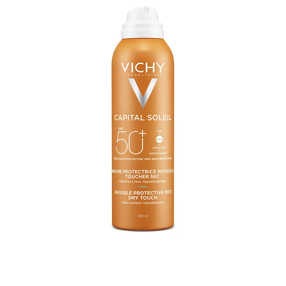 Солнцезащитный крем Capital soleil spray protector invisible tacto seco spf50+ Vichy Laboratoires, 200 мл.
Солнцезащитный крем Capital soleil spray protector invisible tacto seco spf50+ Vichy Laboratoires, 200 мл.