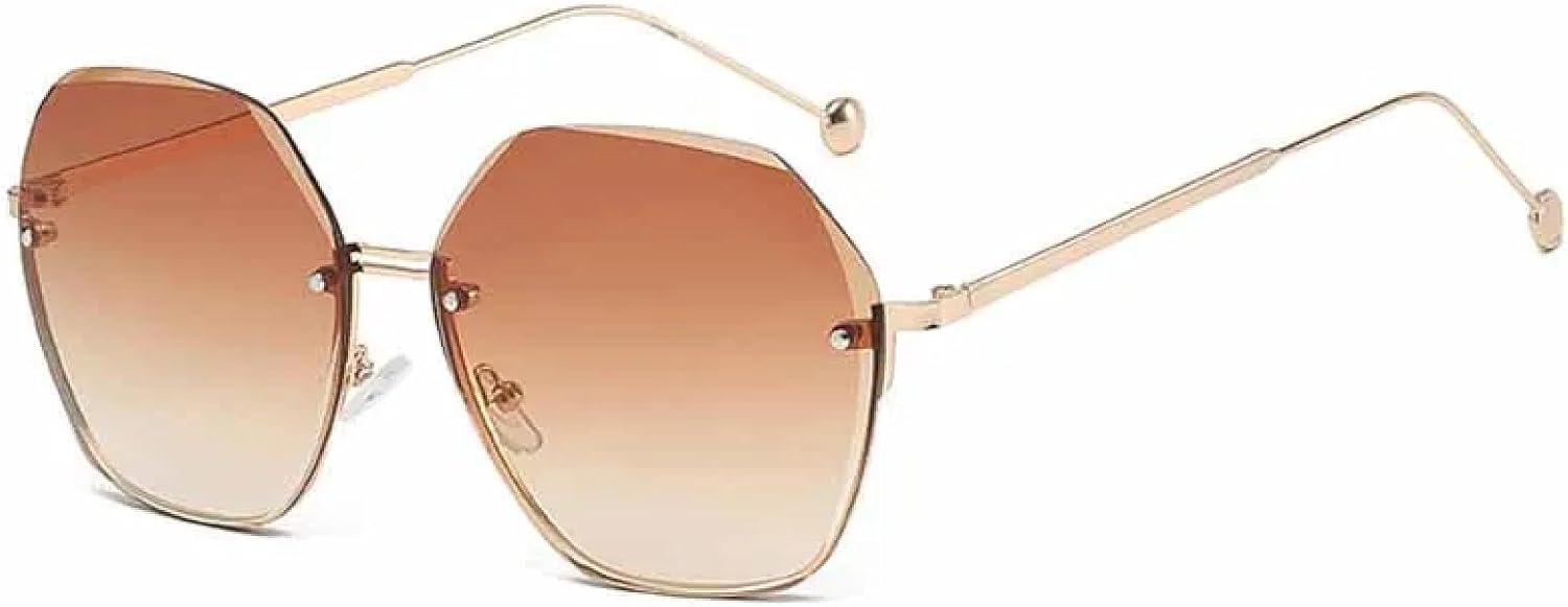 Солнцезащитные очки без оправы, многоугольные, в стиле ретро, классические, роскошные, для вождения и путешествий, с защитой от УФ-излучения UV400 TKKTLLT, Gold Gradient Tea
Солнцезащитные очки без оправы, многоугольные, в стиле ретро, классические, роскошные, для вождения и путешествий, с защитой от УФ-излучения UV400 TKKTLLT, Gold Gradient Tea