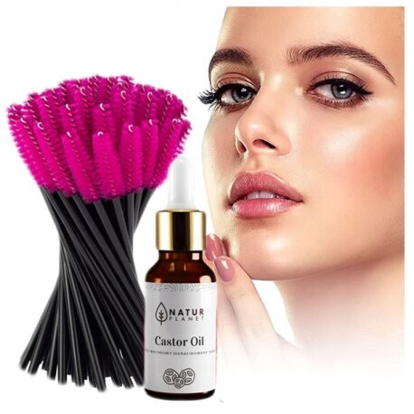 Касторовое масло для бровей и ресниц 30мл + 50 кистей - НАБОР Natur Planet
Касторовое масло для бровей и ресниц 30мл + 50 кистей - НАБОР Natur Planet