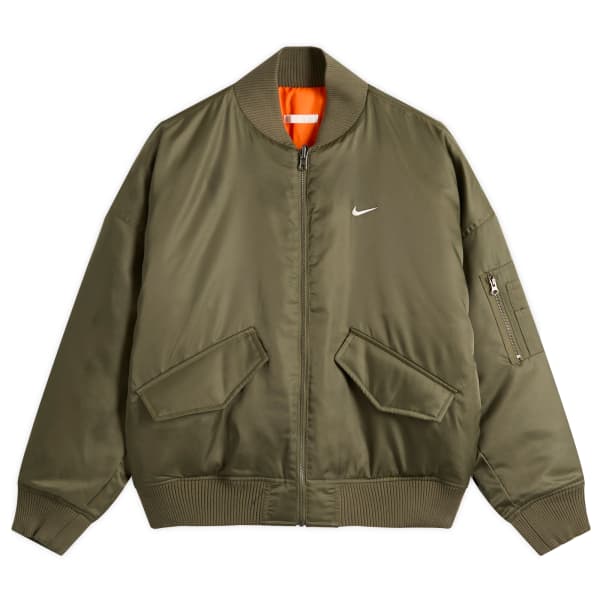 Двусторонняя куртка-бомбер Nike, Olive, Orange & Sail
Двусторонняя куртка-бомбер Nike, Olive, Orange & Sail