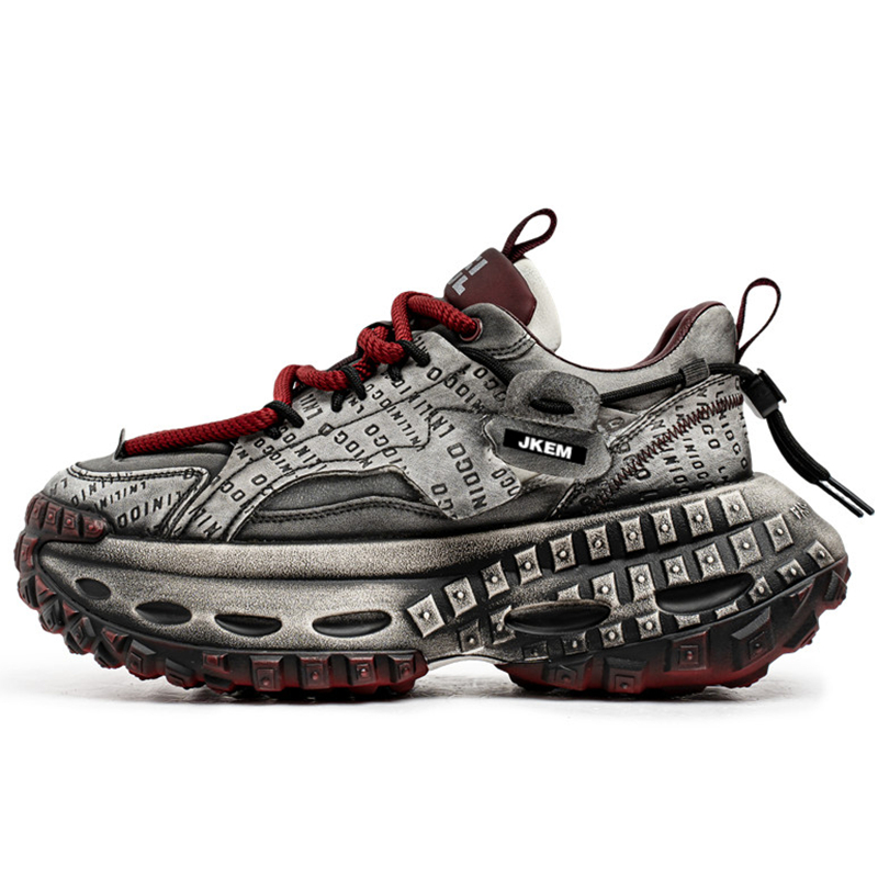 JKEM Серые и красные мужские низкие массивные кроссовки с амортизацией, увеличенной высотой, устойчивостью к истиранию, дышащие и противоскользящие, цвет Gray Red
JKEM Серые и красные мужские низкие массивные кроссовки с амортизацией, увеличенной высотой, устойчивостью к истиранию, дышащие и противоскользящие, цвет Gray Red