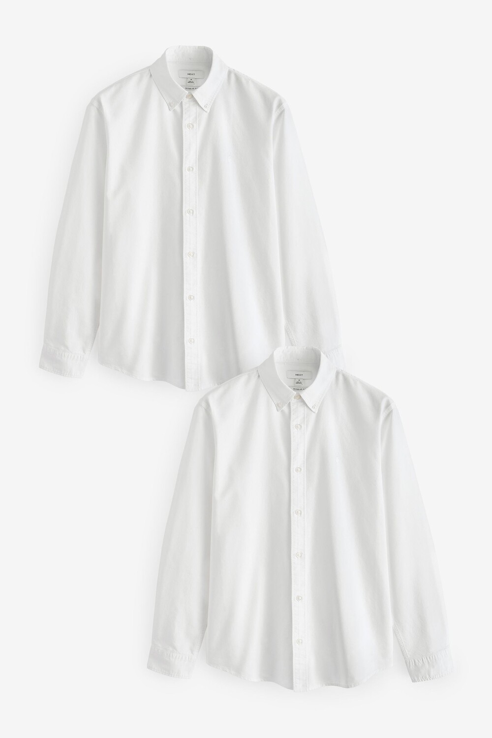 Рубашки Оксфорд с длинным рукавом из 100% хлопка, 2 упаковки Next, белый
Рубашки Оксфорд с длинным рукавом из 100% хлопка, 2 упаковки Next, белый