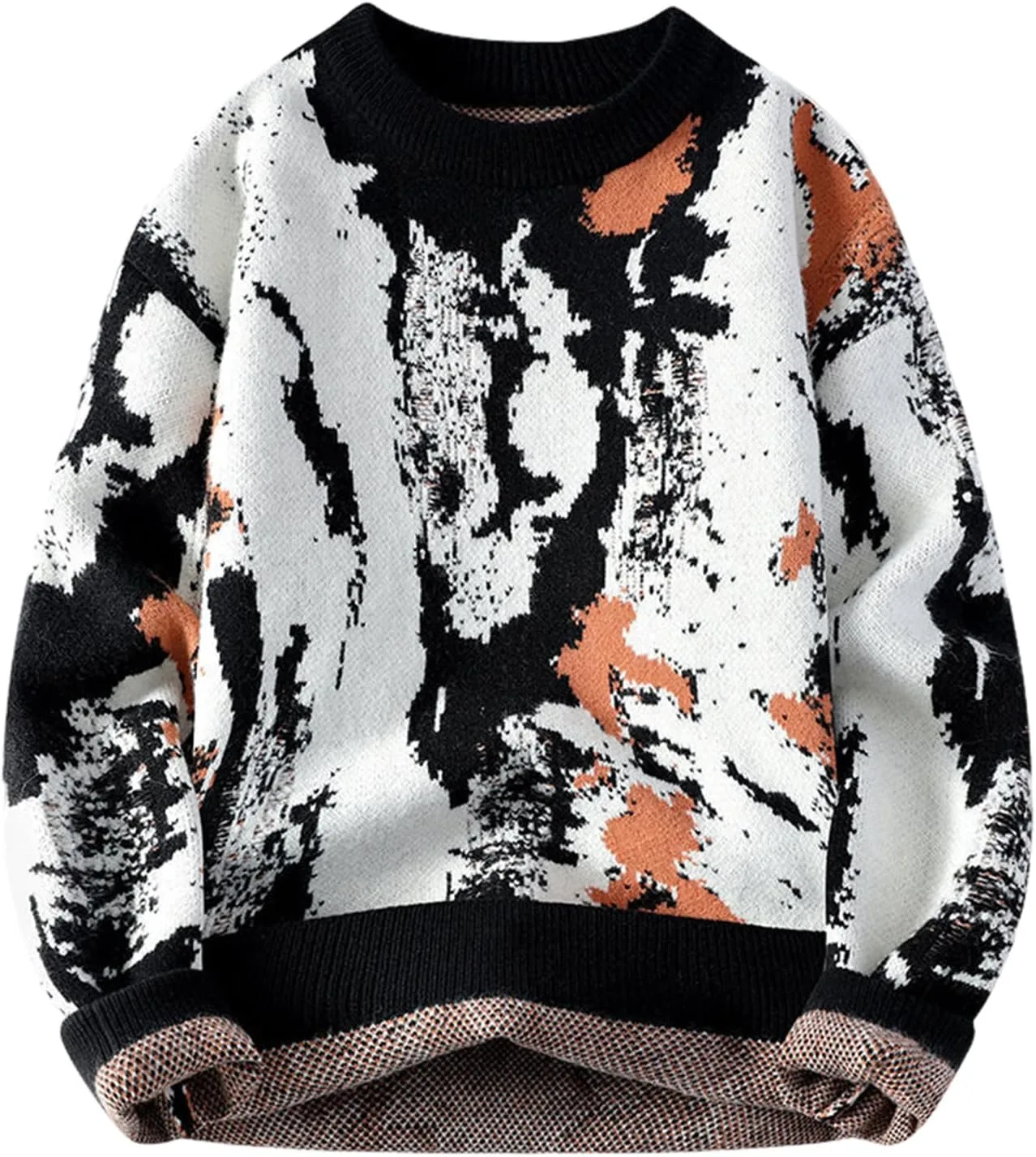 Свитер Gihuo мужской с принтом коровы, оверсайз
Свитер Gihuo мужской с принтом коровы, оверсайз