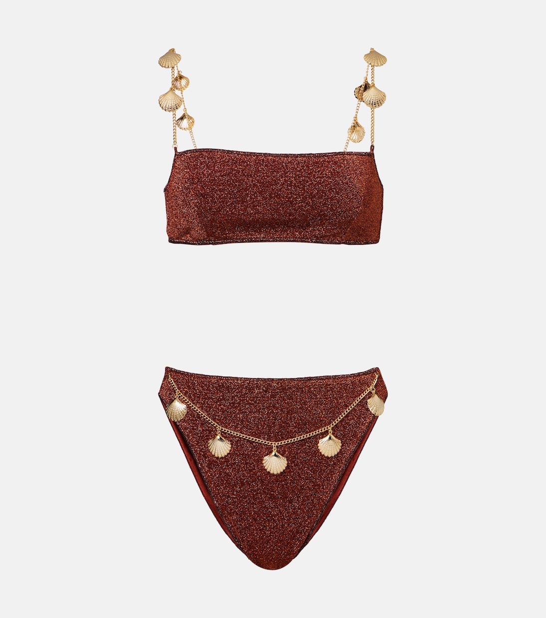 Бикини Lumière Shells с украшениями Oséree, коричневый
Бикини Lumière Shells с украшениями Oséree, коричневый