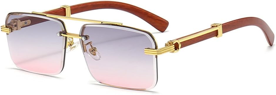 Солнцезащитные очки без оправы квадратной формы с имитацией древесной текстуры для женщин и мужчин в стиле ретро, дизайнерские очки с защитой от УФ-излучения UV400 UJNHGQ, Gray
Солнцезащитные очки без оправы квадратной формы с имитацией древесной текстуры для женщин и мужчин в стиле ретро, дизайнерские очки с защитой от УФ-излучения UV400 UJNHGQ, Gray