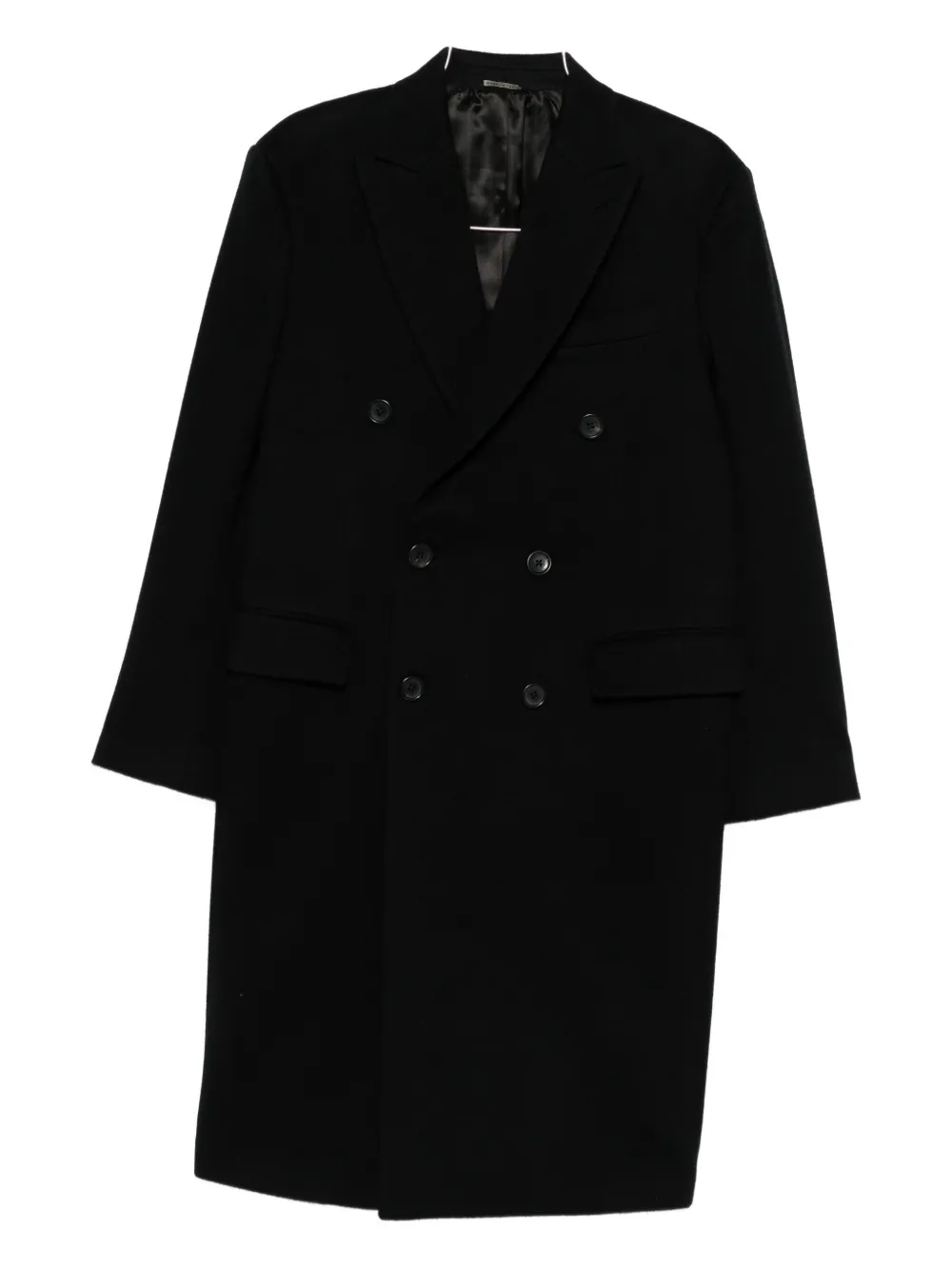 Двубортное шерстяное пальто Reveres 1949, черный
Двубортное шерстяное пальто Reveres 1949, черный
