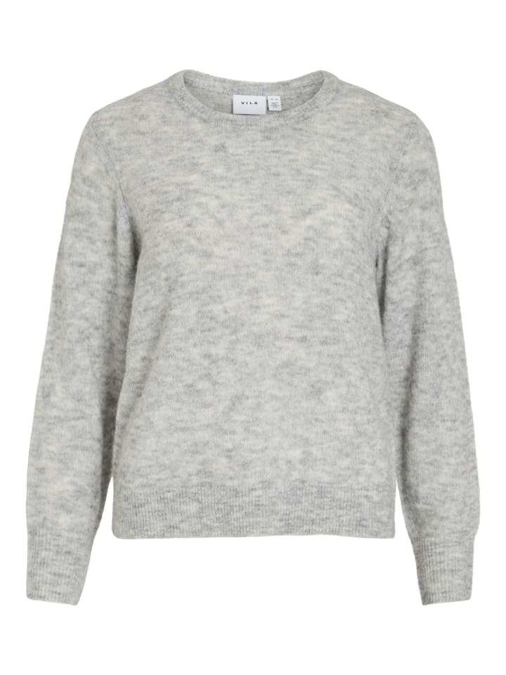 Вязаный свитер светло-серого меланжевого цвета Vila
Вязаный свитер светло-серого меланжевого цвета Vila