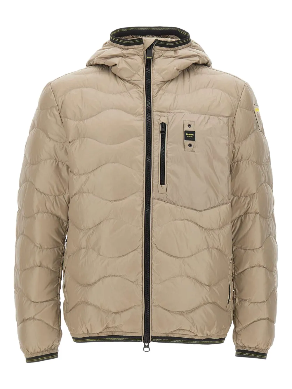 Стеганное пальто с капюшоном волнообразной простежки Blauer, нейтральный
Стеганное пальто с капюшоном волнообразной простежки Blauer, нейтральный